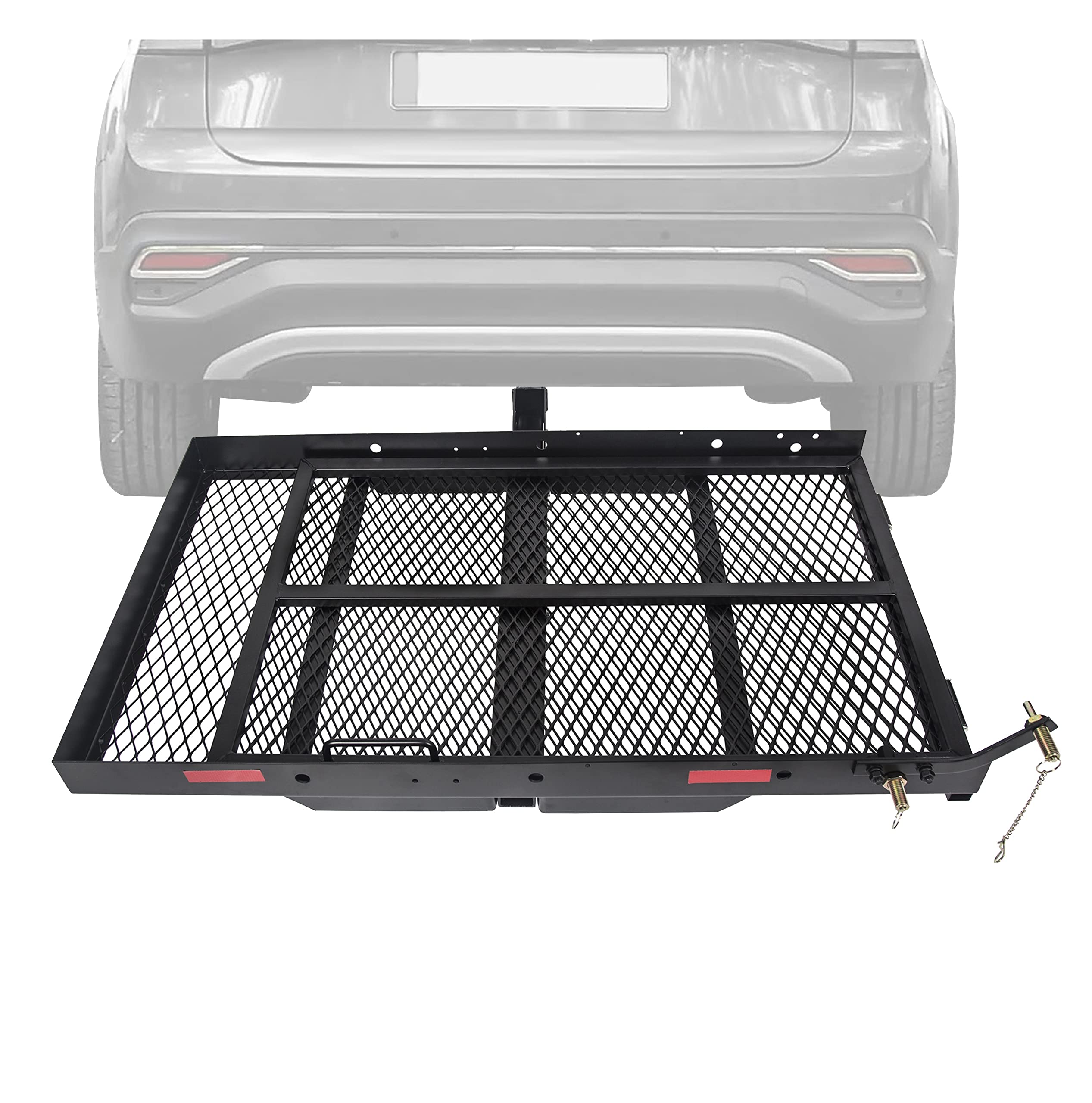 Buy ECOTRIC Hitch Cargo Carrier with Ramp Foldable Hitch Wheelchair