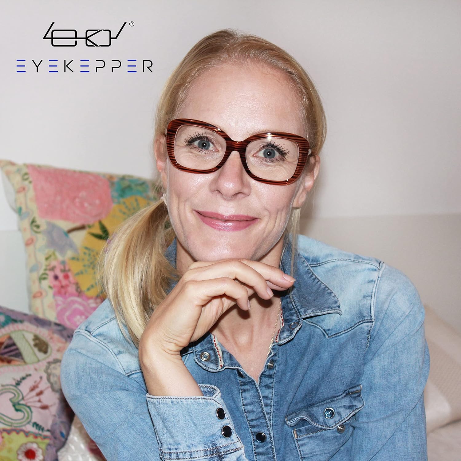 Eyekepper 4-Pack Chic Reading Glasses for Women Oversized Readers +1.50 - Image 2