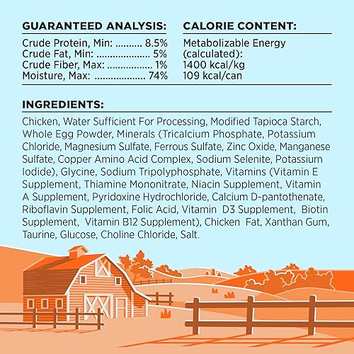 Miniatura 5 de BIXBI Liberty Wet Cat Food Patè Paquete variado con receta de pollo y receta de atún  (latas de 2.75 onzas, caja de 12)