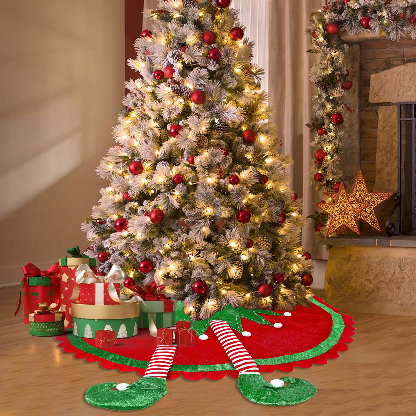 árbol De Navidad Falda De U00e1rbol De Navidad De 47 Pulgadas Piel