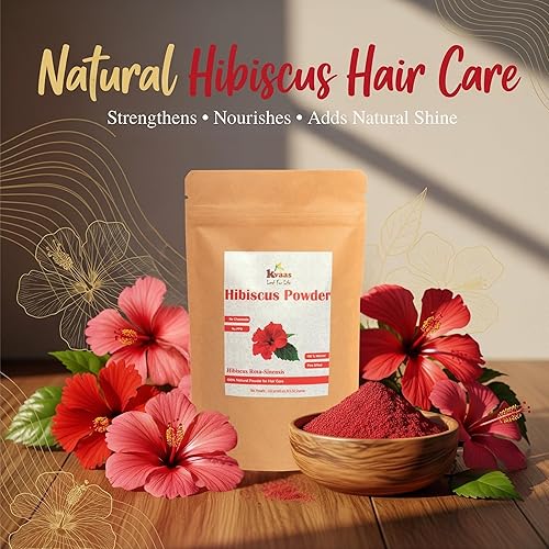 Miniatura 8 de Polvo de flor de hibisco  3.53 oz (100 g)  Polvo natural y puro para el cuidado del cabello por KVAAS