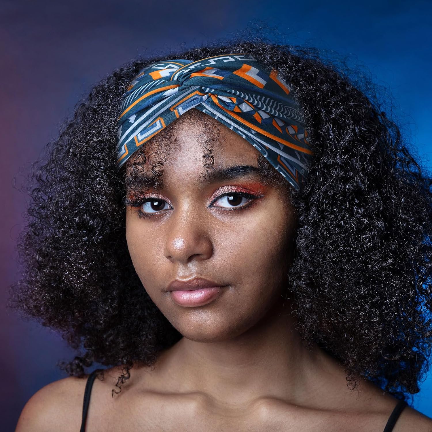 XunYee 12 Pcs African Boho Print Headbands for Women Yoga Twisted Knot Headbands - Assorted Wide Elastic Bandeau Hair Accessories for Girls, Running, Sports