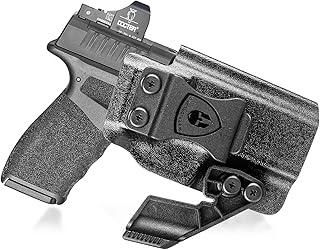 Springfield Hellcat Pro Holster IWB Kydex Holster Optics Cut: Springfield Armory Hellcat Pro Pistol, Inside Waistband Appendix Carry Pro Holster, Adj. Retention & Cant, Right/Left Hand Optional - WARRIORLAND