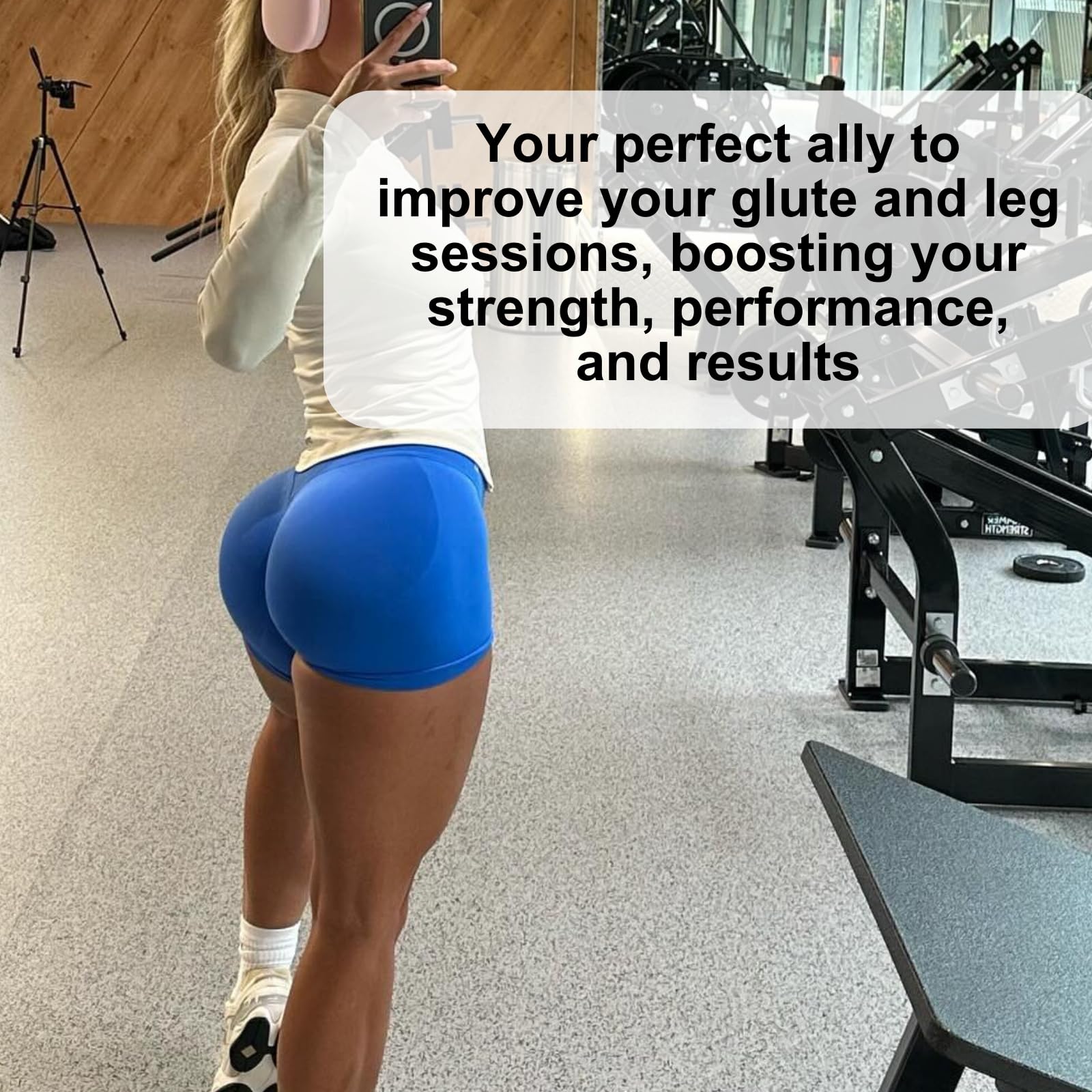 NuFit - Almohadilla de empuje para sentadillas y cadera para el día de las piernas, almohadilla para gimnasio en casa para sentadillas y estocadas, trabajo seguro y estable, acolchado denso para