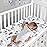 Lambs & Ivy Jungle Safari Gray/Tan/White Nursery 6-Piece Baby Crib Bedding Set
