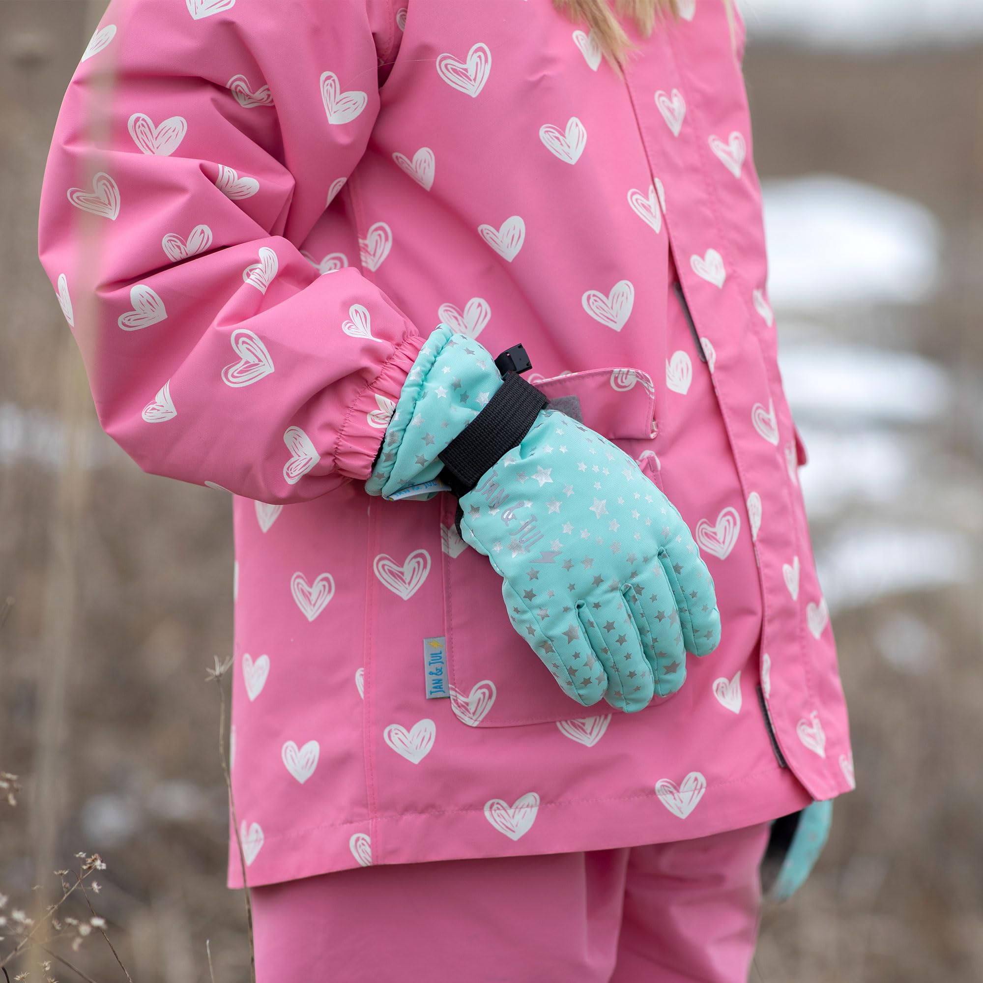 JAN & JUL Guantes de invierno impermeables aislados para niños