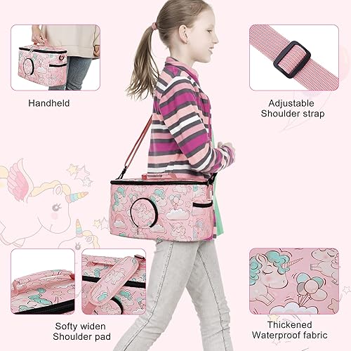 Miniatura 9 de Funda de transporte portátil Tonies  Compatible con Toniebox Starter Set Tonies Figures Personajes Estación de carga Auriculares  Bolsa de viaje