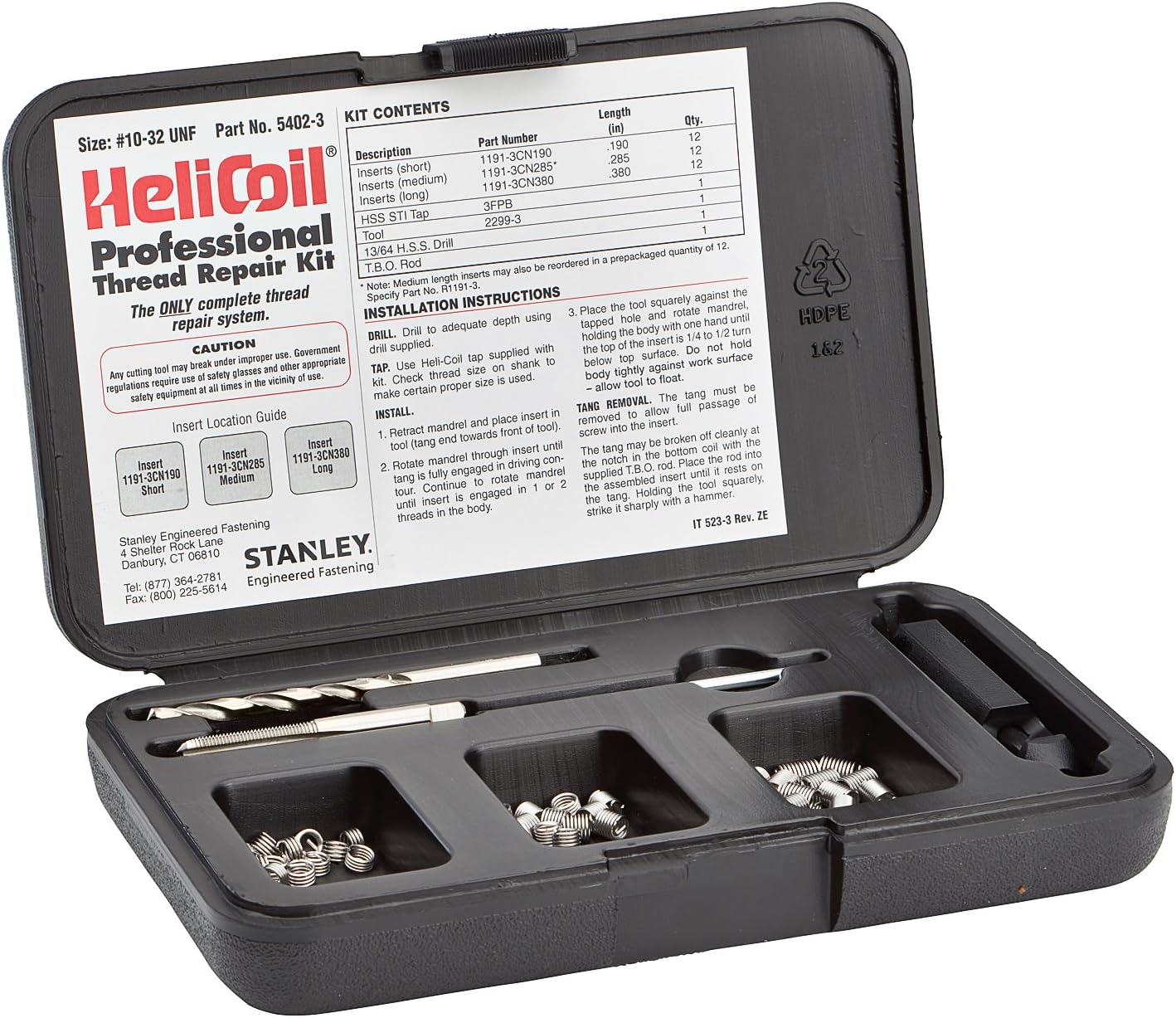 HeliCoil 5402-3 MRO Kit 10-32UNF F/R