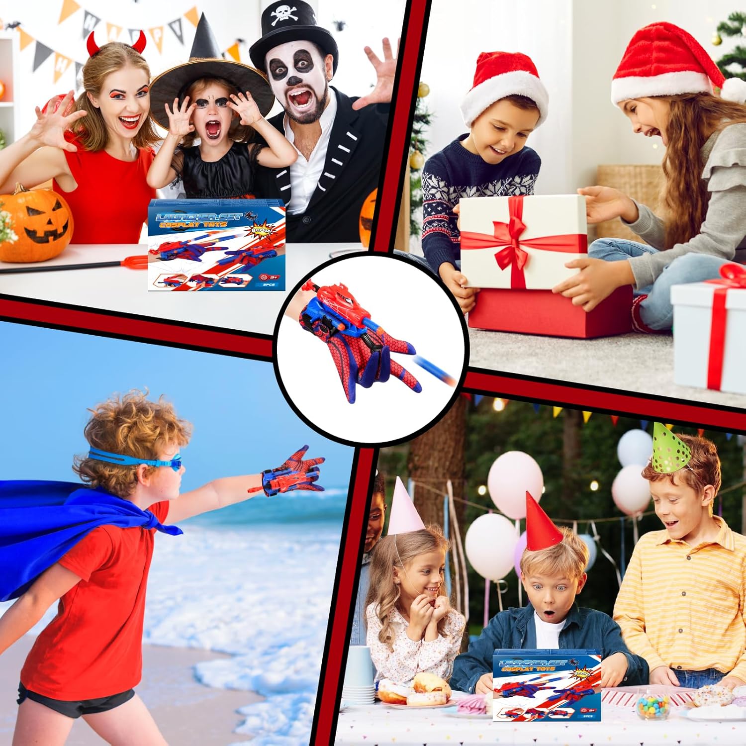 Web Shooters Toy for Kids, Toys for 3-12 Year Old Boys Web Slinger Boy Toy with Glove Launcher, Toys for Age 5-7 4-6 6-8 Outdoor Game for Birthday Halloween Christmas Basket Stuffers (1 Pair) - Image 7