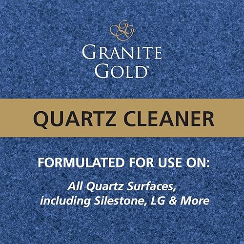 Miniatura 6 de Granite Gold Spray limpiador de cuarzo para Caesarstone, Cambria, Silestone y todas las demás superficies de cuarzo, 64 onzas líquidas y 2 x 24