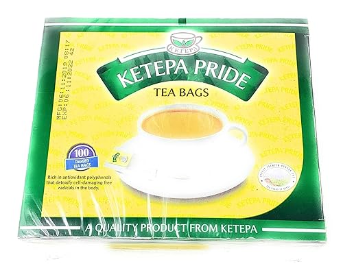 Ketepa Pride Paquete estándar, 7.05 oz, 100 bolsitas de té etiquetadas