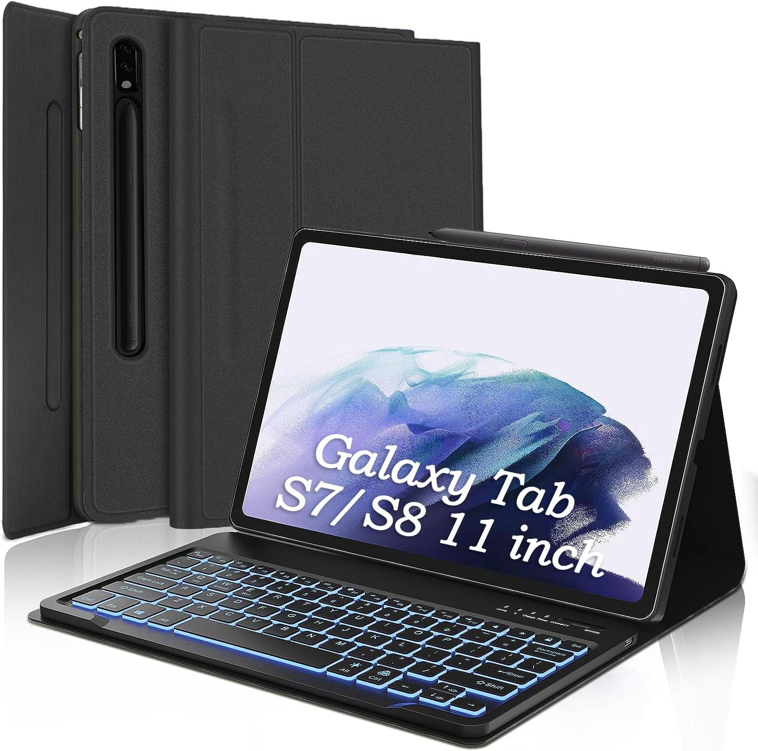 FARYODI Keyboard Case for Galaxy Tab S8/S7 11 inch 2022/