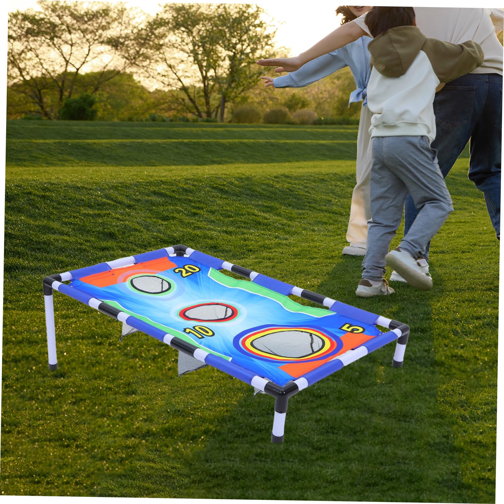 Set di Gioco di Lancio Bean Bag in Plastica e Stoffa | Gioco Interattivo per Famiglie, Design Portatile, Uso Outdoor e Spiaggia, Adatto a Bambini e Adulti
