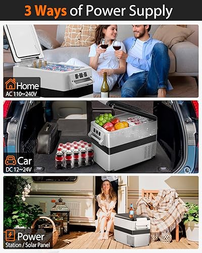 Miniatura 5 de Refrigerador portátil para automóvil de 12 V, enfriador eléctrico de 48 cuartos (45L) con CACC para camión, furgoneta, caravana, cámper, SUV,