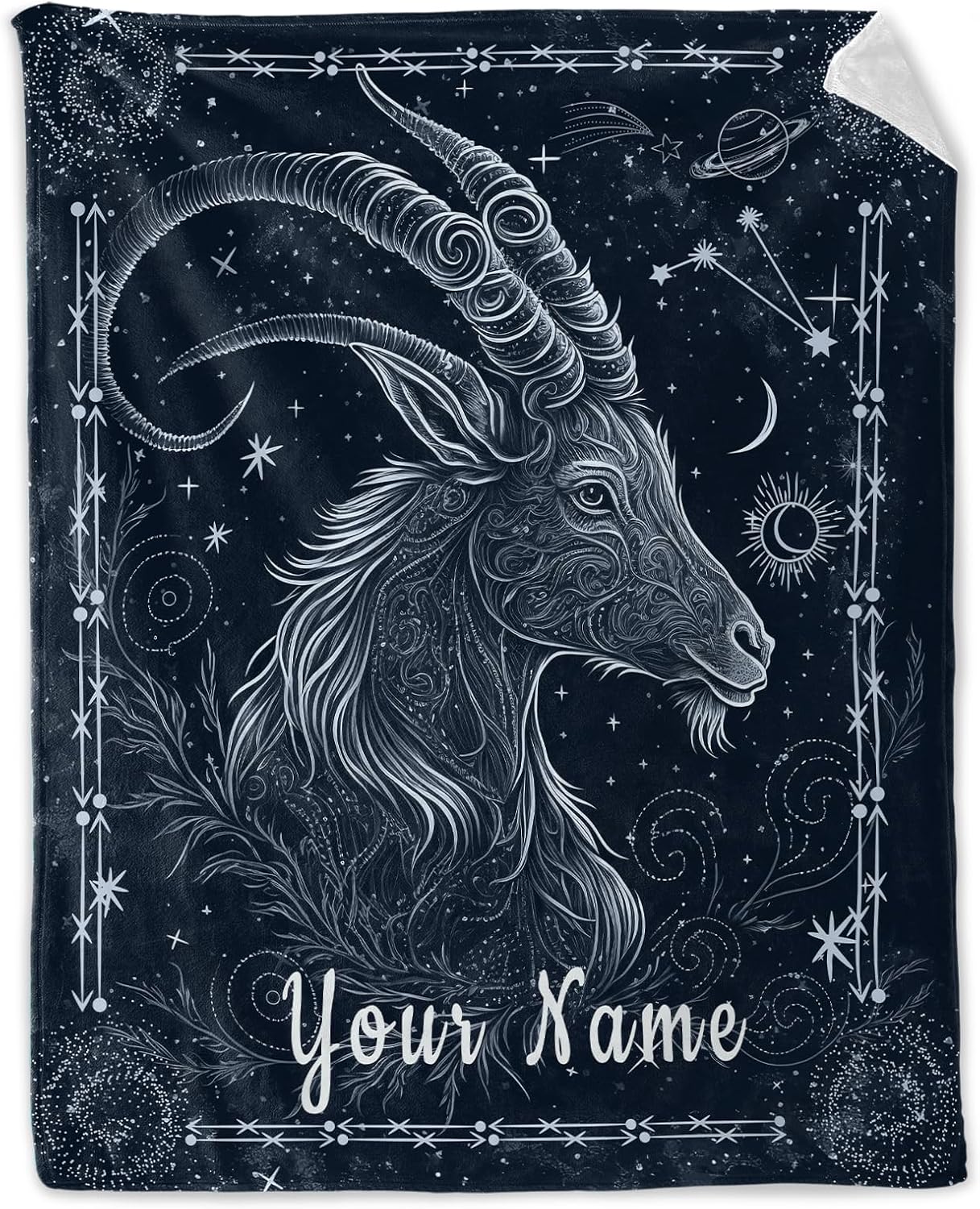 Personalized Aries Throw Blanket for Boys - 50" x 60" Inches Aesthetic Aries Blanket Gift for Kids - Soft Cozy Throws for Couch, Bed & Travel