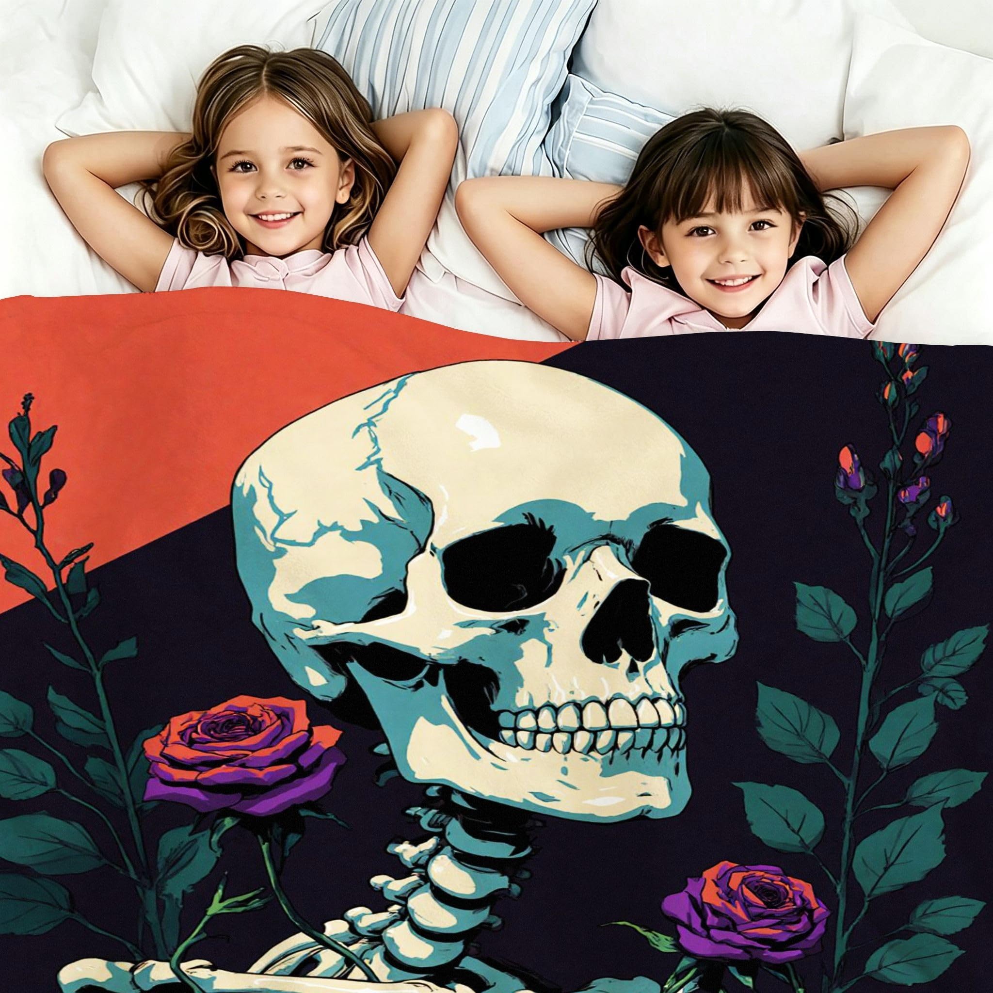 Manta 220x240 cm Flor Azul Franela Polar para Cama 135/150-A350