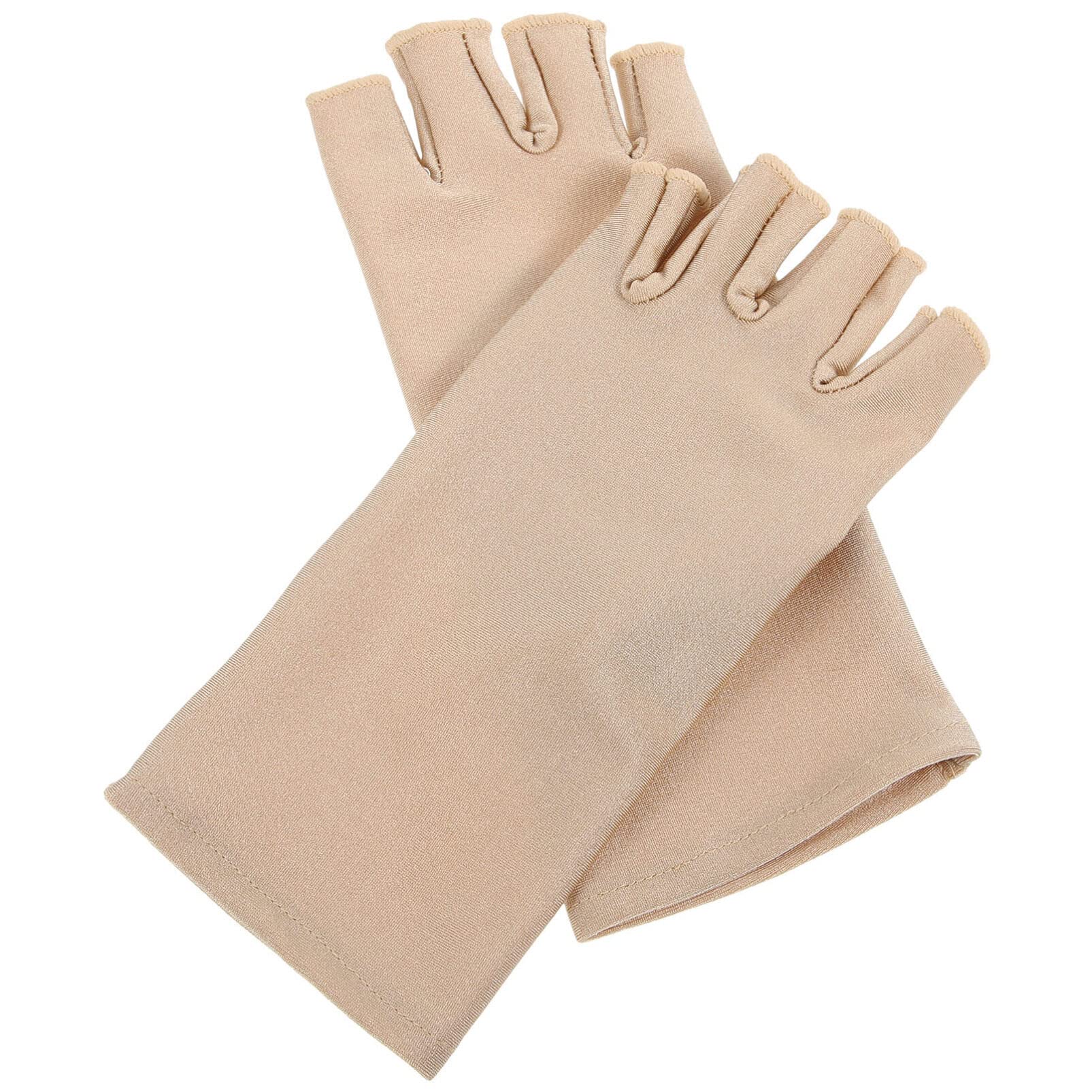 BESPORTBLE Sun Protective Gloves 1 Pair Women's Thin Gloves Nail Lamp Cloth Fitness Hand Sunblock Fingerless Gloves