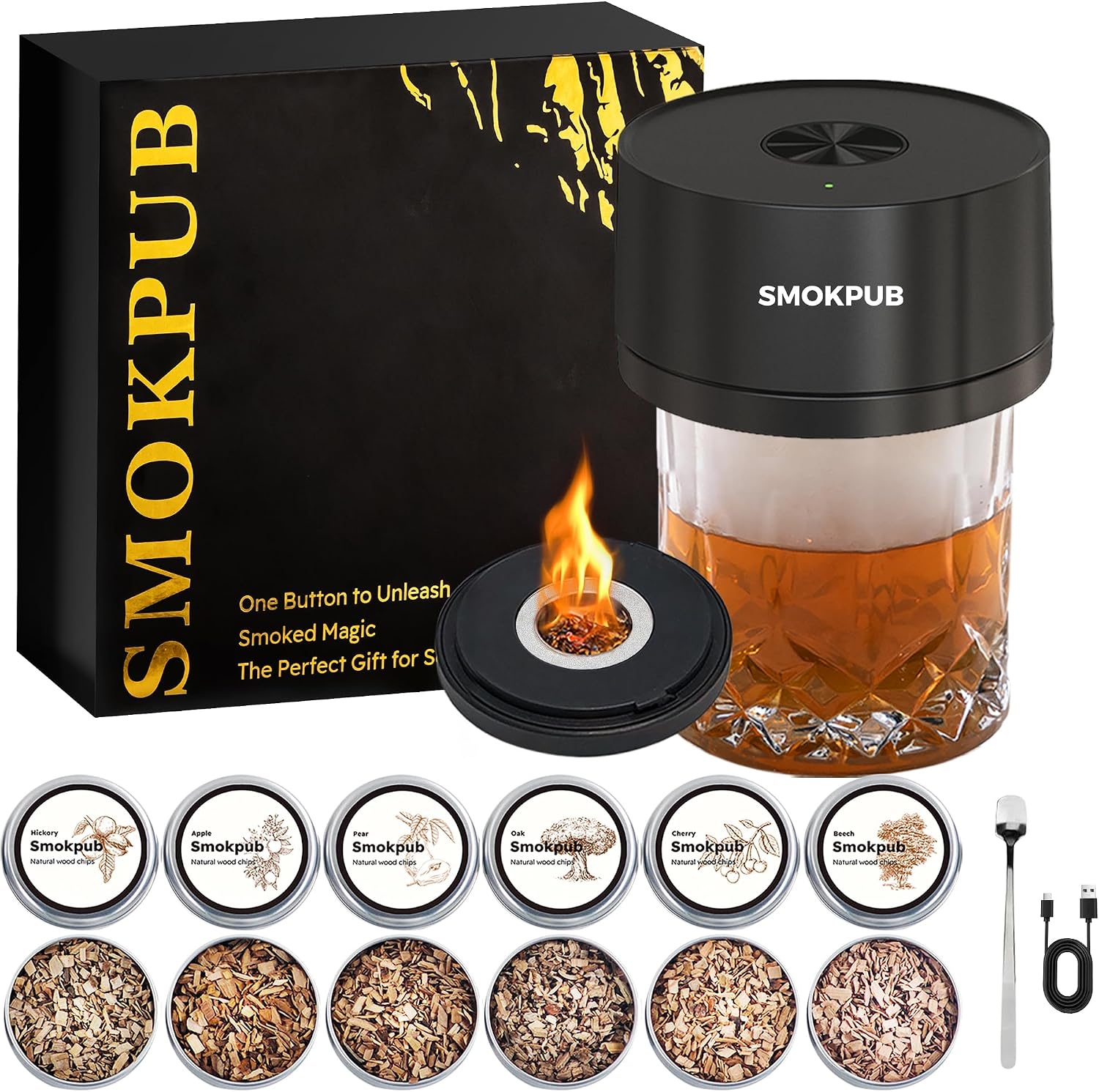 smokpub Whiskey Smoker Kit