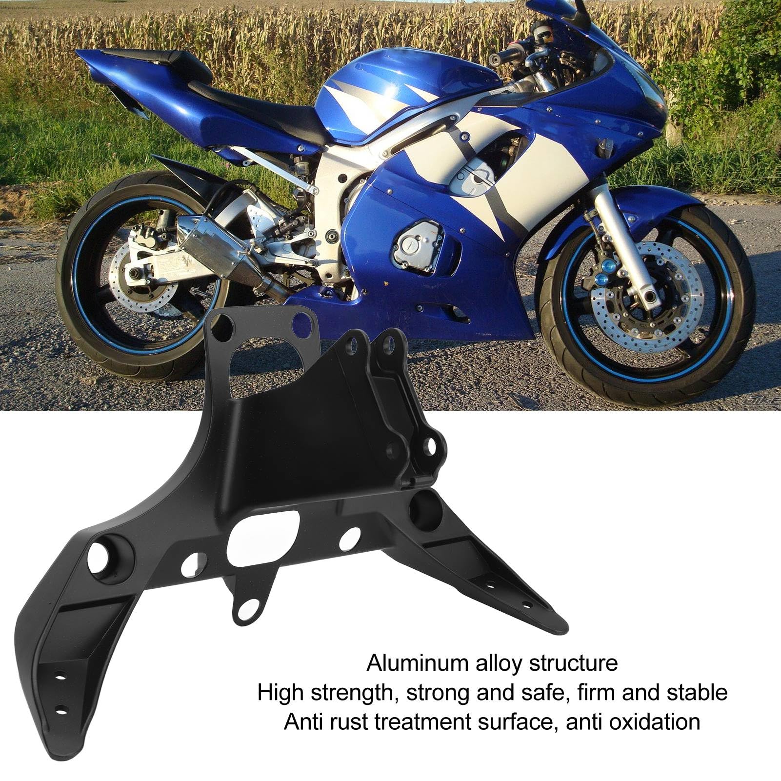 Wspornik Górny Owiewki Reflektora Trwały Skuteczny Wspornik Mocujący ze Stopu Aluminium do YZF R1 2002 do 2003