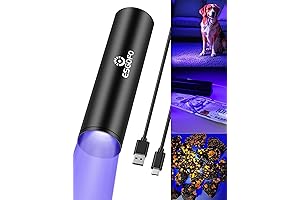 Esgofo UV Black Light, Portable UV Flashlight for Scorpion, Resin Curing, Pet Urine Detection