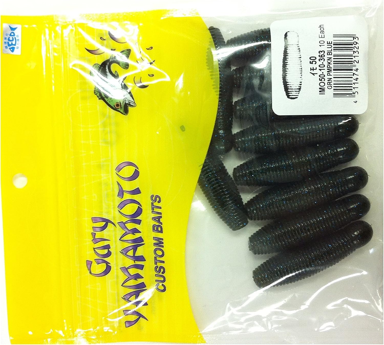 Amazon ゲーリーヤマモト Gary Yamamoto ワーム イモグラブ 50mm 約5 7g グリーンパンプキン ブラック スモールブルーフレーク 363 スミス Smith Ltd ルアー