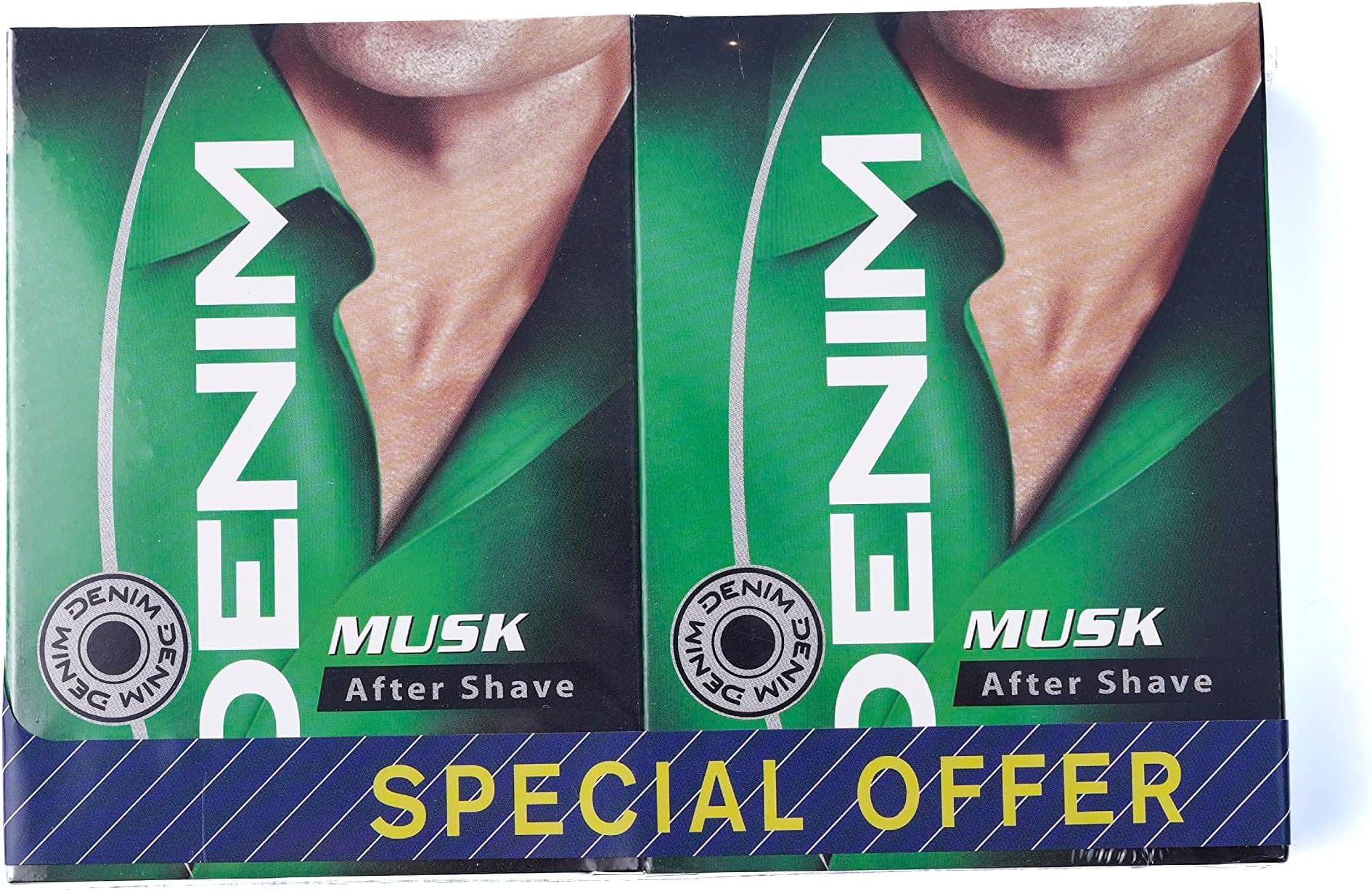 Denim Twin Aftershave, Assorted, 100 ml, Pack of 2