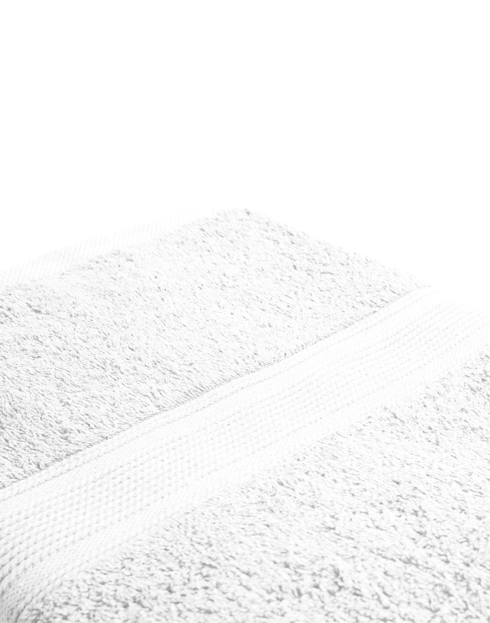 Set di 6 asciugamani per ospiti in diversi colori, 100% cotone, 30 x 50 cm, bianco