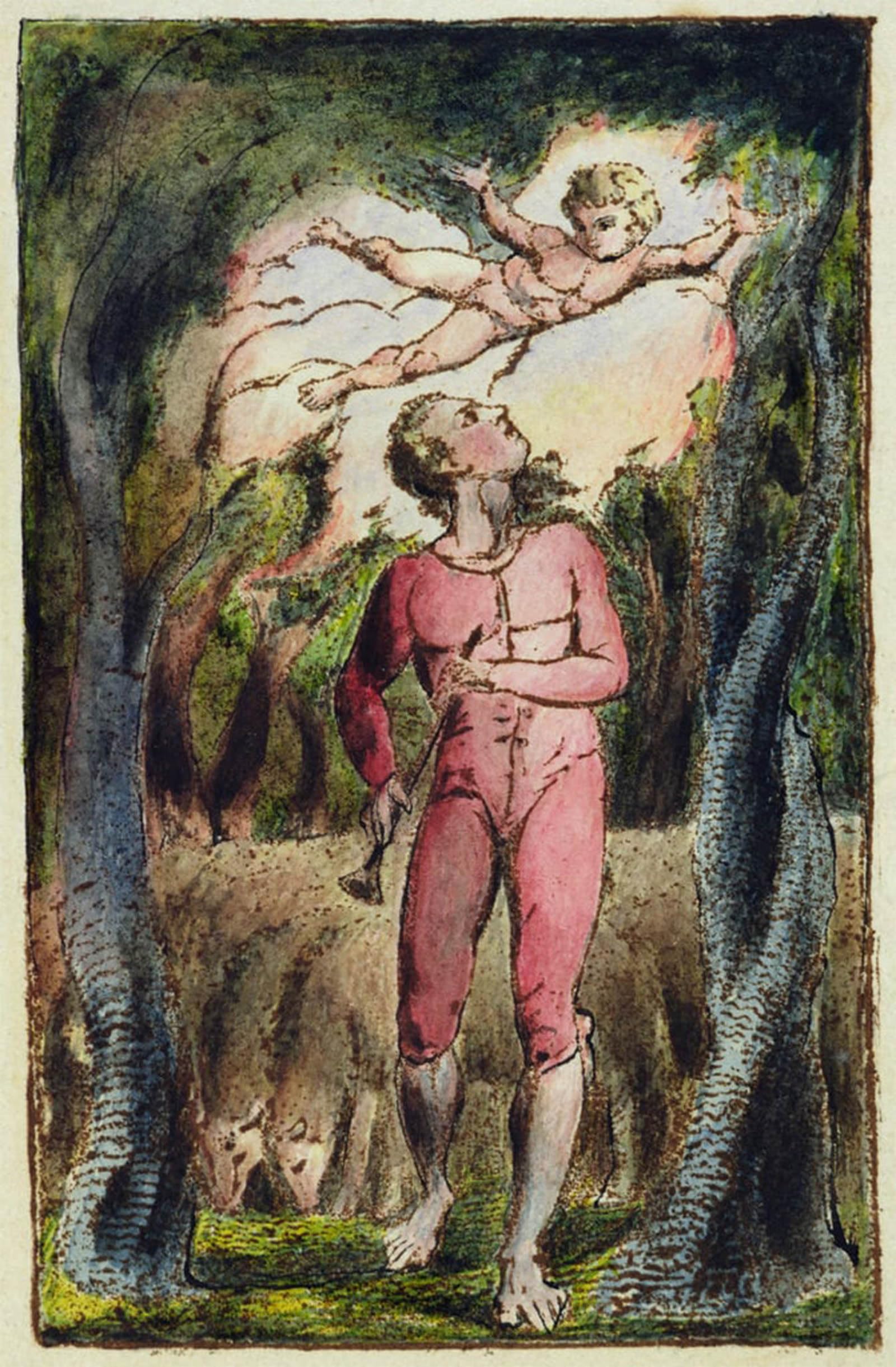 SERENDIPITP Aesthetic Poster Photo Wall Print Retro Picture From songs of Innocence and of Experience by William Blake Modern Wall Artwork for Home Decor 60x90cm