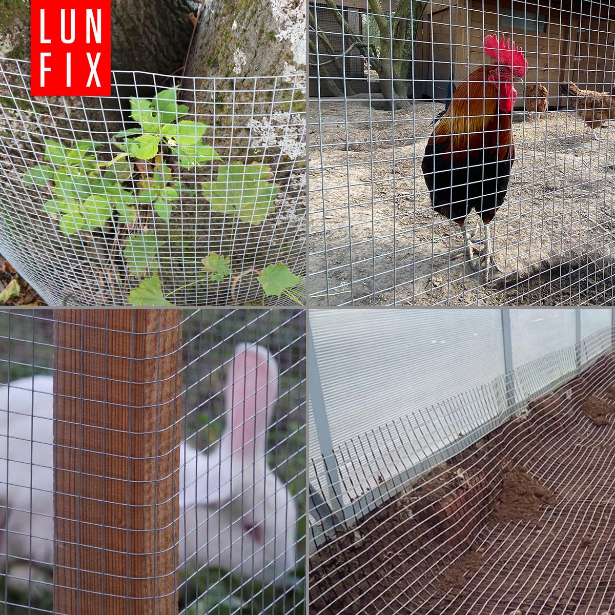 Volierendraht 19x19 mm 1.4 mm 1.0mx25m verzinkt Drahtgitter | Maschendrahtzaun Schweißgitter Hasengitter für Vogelvoliere Außengehege Rankhilfe Gartenzaun Kleintiergehege Hühnerzaun