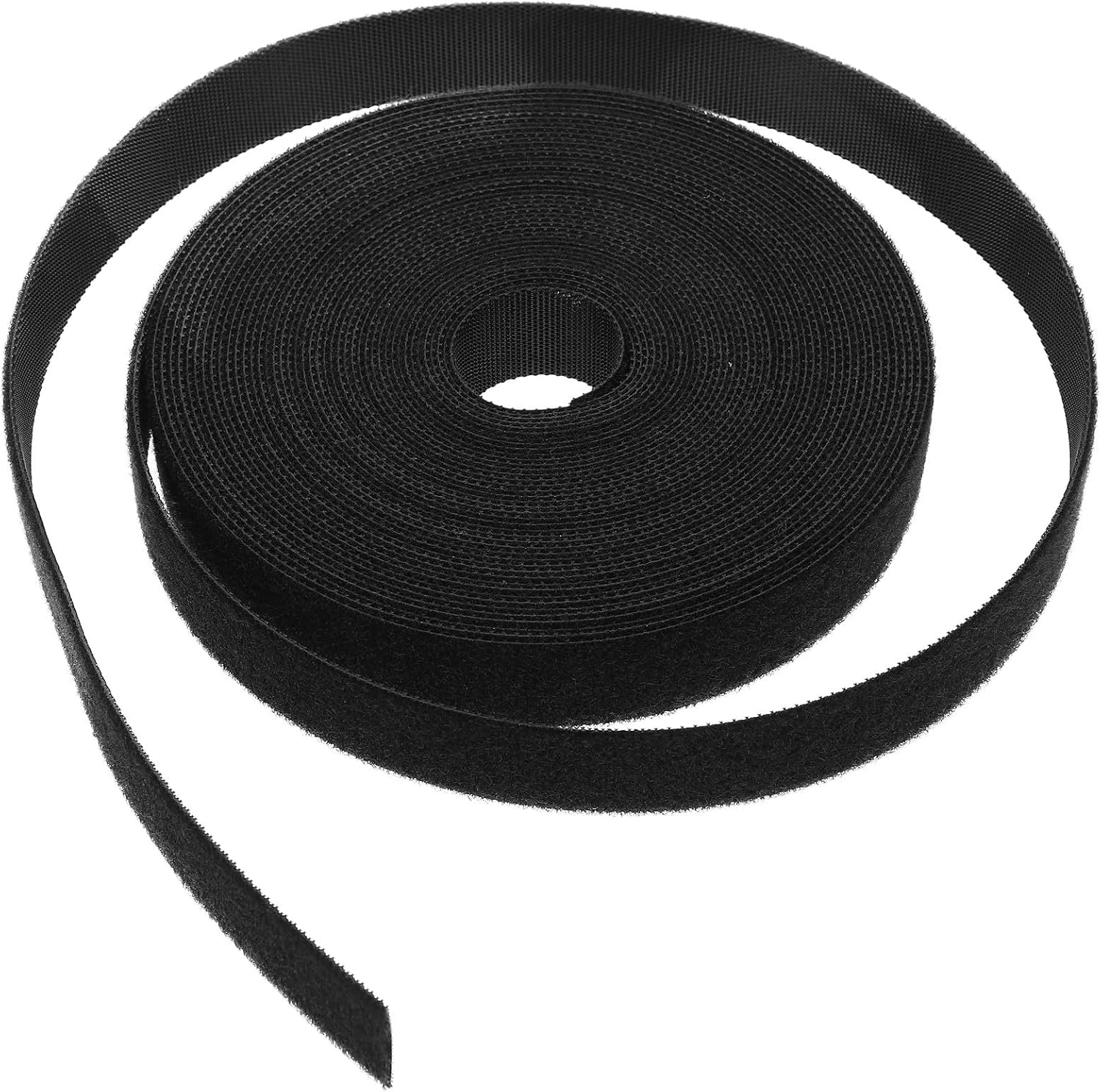 Self-Adhesive Hook and Loop Cable Management Tape 2.0cm Width, Heavy Duty Organizing Strip for Sewing Supply and Wire Bundling, 10 Meters Roll for Home, Office, and Electronics
