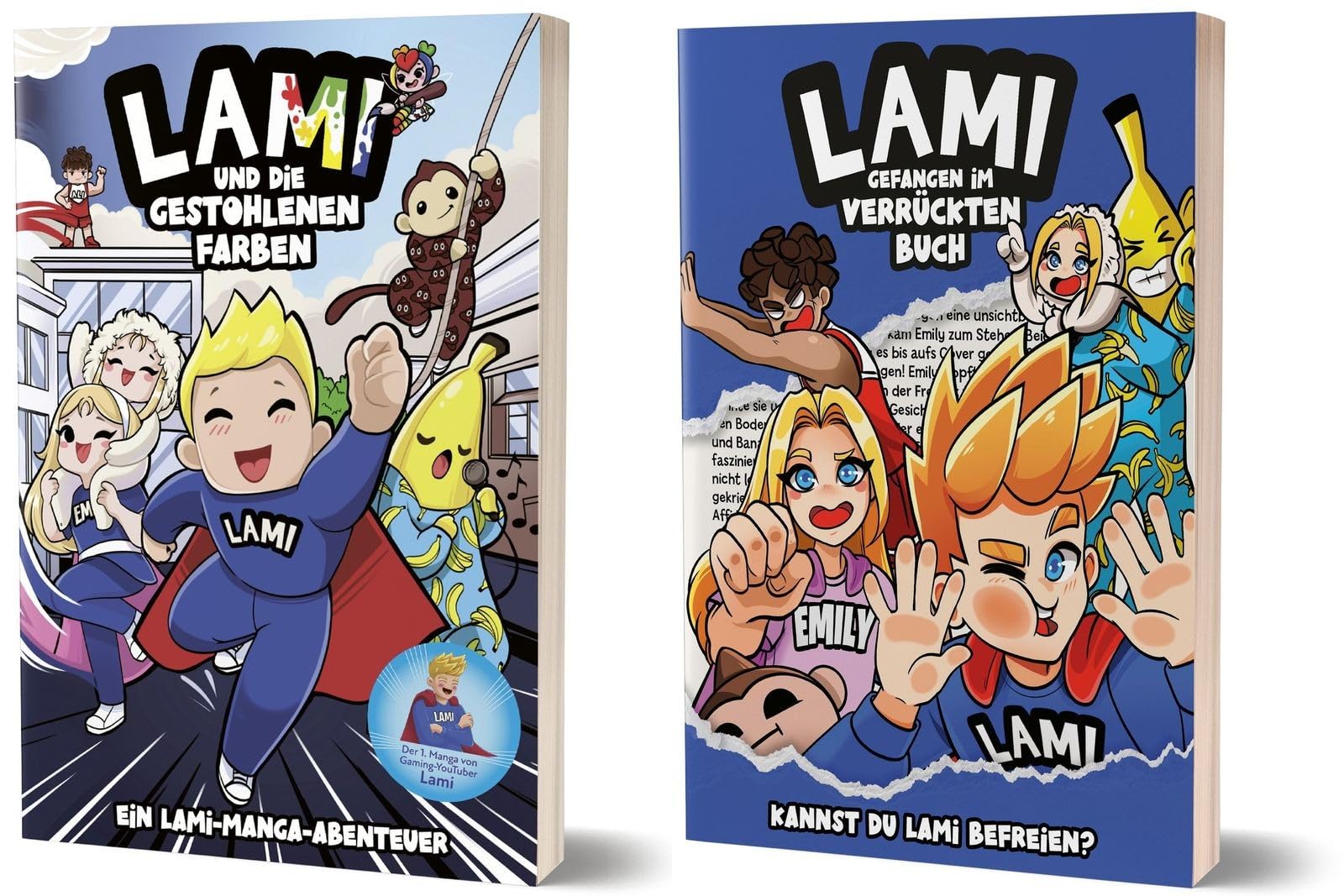 Das Lami-Manga- Abenteuerset: 2 Bücher + 1 exklusives Stickerset