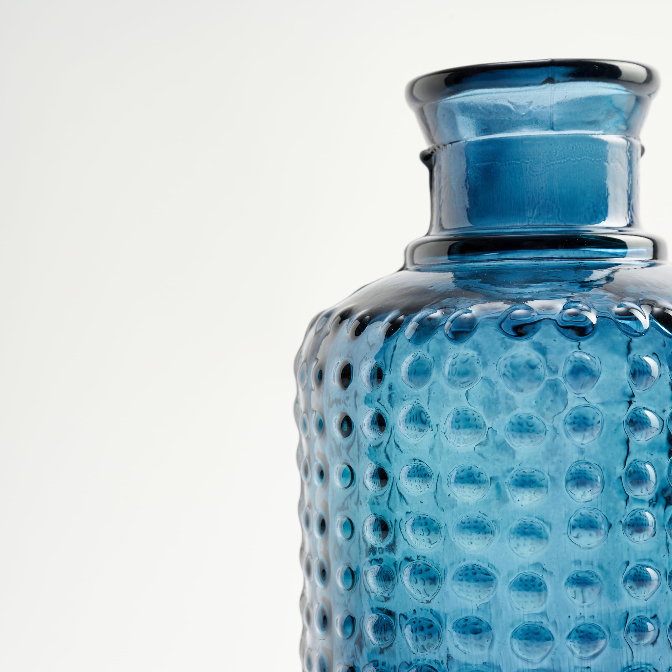Groene Damajuana glazen fles met olijfolie gravure - fles of jerrycan van glas, mediterrane stijl, voor woondecoratie als vaas of vaas