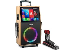 Amazing Karaoke Machine with Bluetooth Wireless Microphones and Tablets : MASINGO Bundle,...