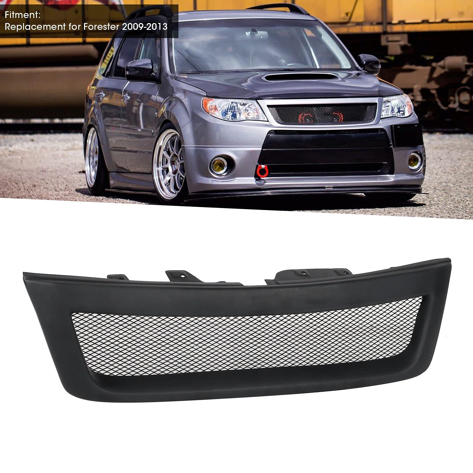 Amazon | XTevu STI スタイル フロント バンパー グリル 交換用