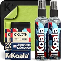 Vista 11 de Kit de limpieza de lentes de gafas Koala (2x) 8 oz + (1x) 2 oz botella de limpiador de gafas + (3x) paño de microfibra Juego de limpieza