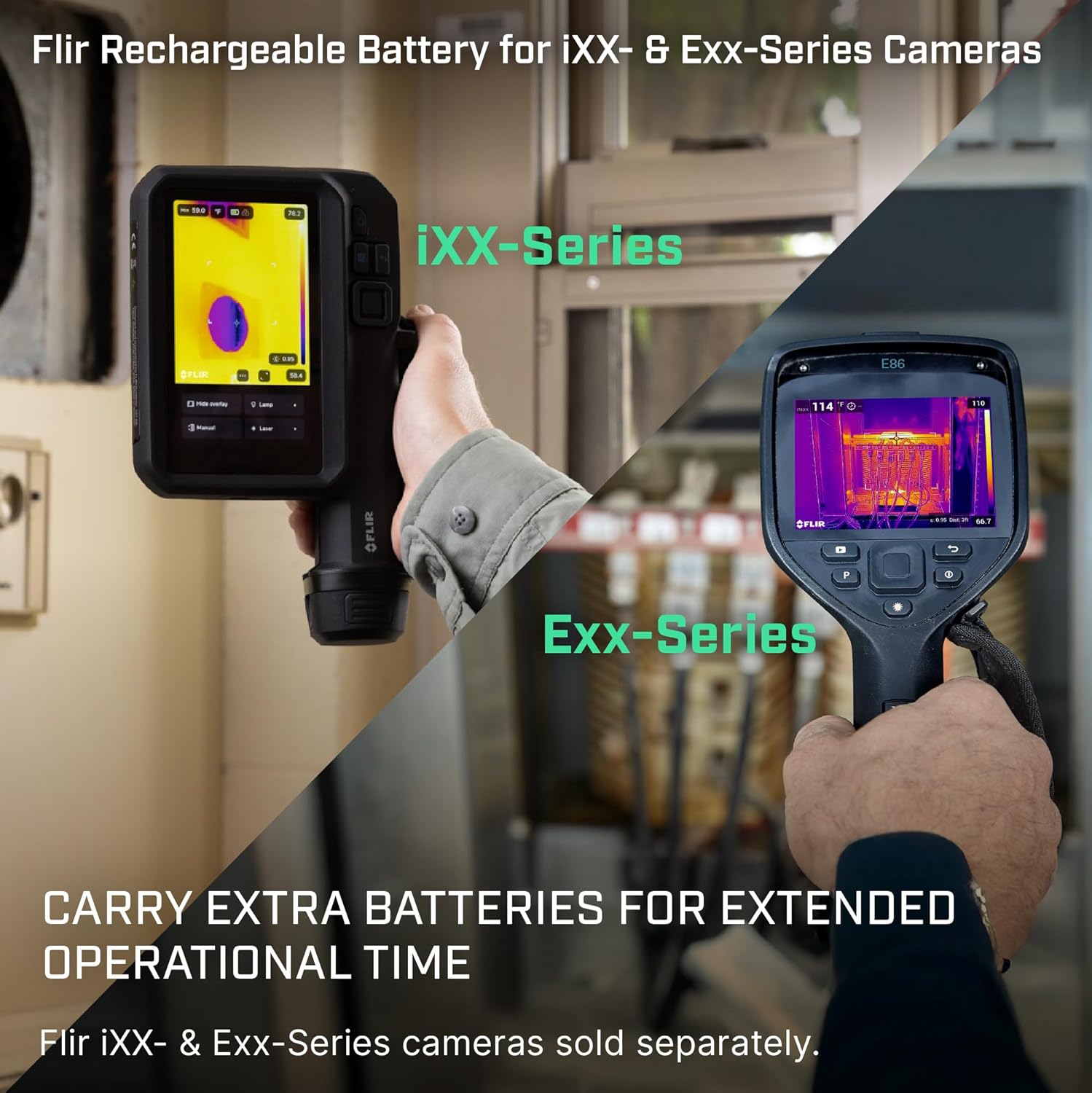 FLIR T301002ACC Battery Compatible with iXX, Exx Series Platforms