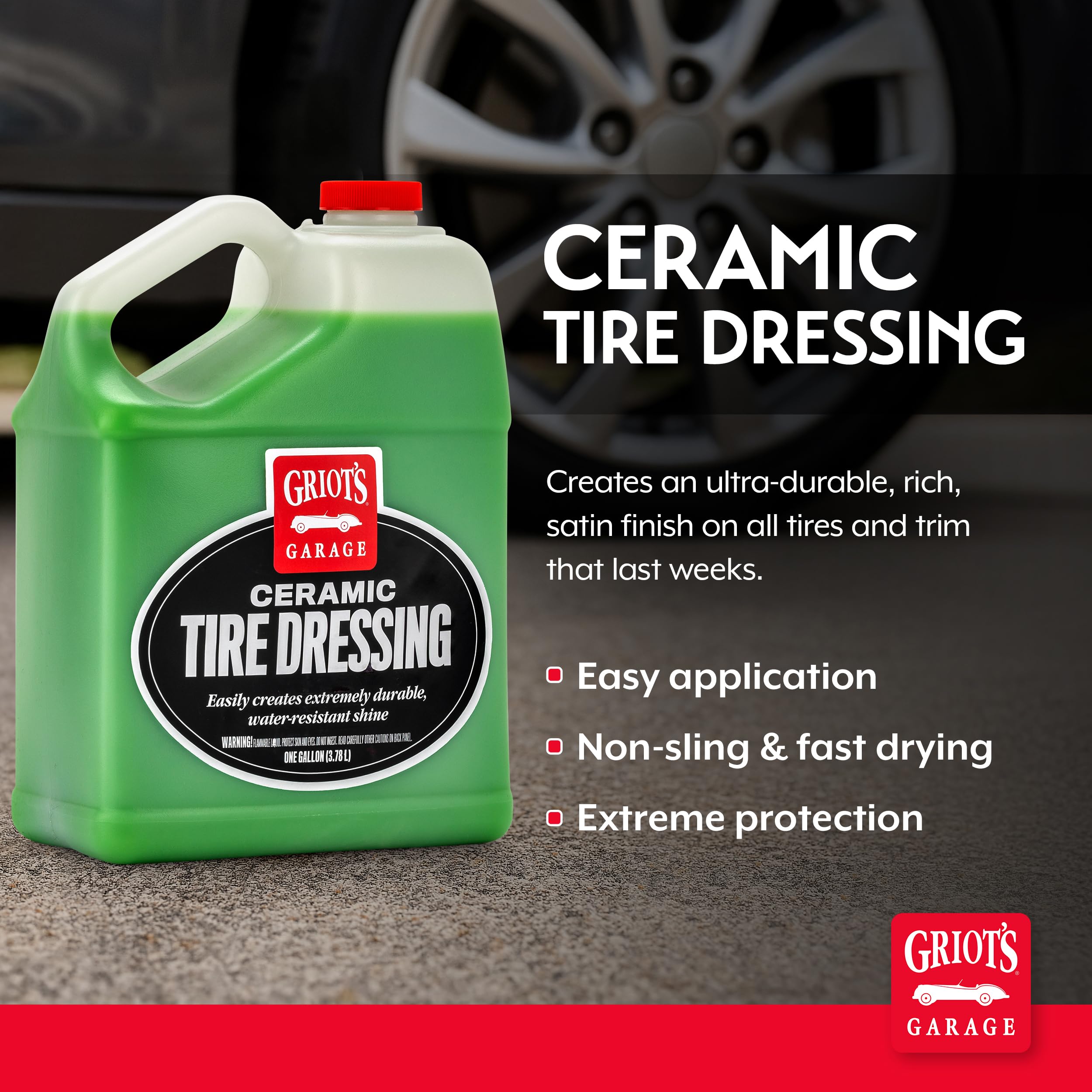 griot's garage long lasting tire dressing Amazon.com: Griot's Garage Ceramic Tire Dressing Coating for Car Detailing,  Safe for Rubber, Vinyl, and Plastic Trim on Cars, Trucks, SUVs,  Motorcycles, and RVs, 10856, One Gallon : Automotive