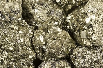Fantasia Materials 2 lb Cocada Golden Pyrite Rough Stones from Peru - Raw Natural Fools Gold