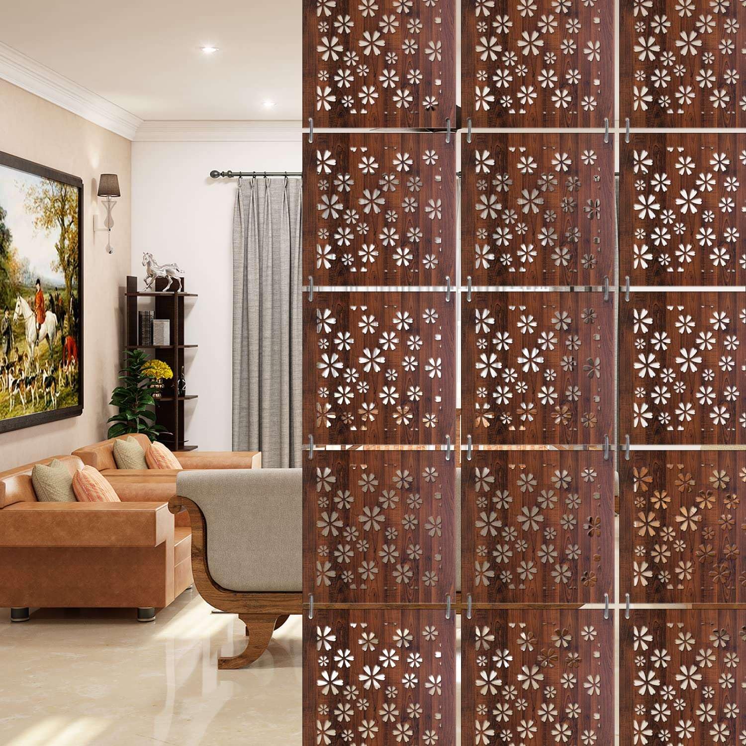 RANDOM Room Partitions Hanging Room DIY Divider Panel Modern Hanging Screen Partition for Decorating Bedding, Dining, Study and Living Room (RSD-4012)-image-42