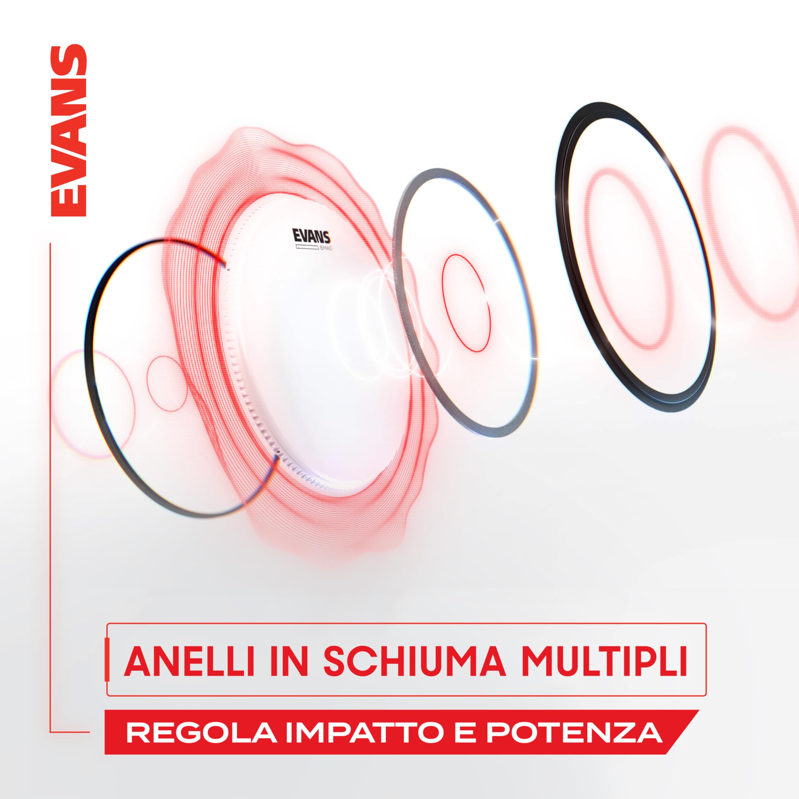 Evans UV EMAD - Pelle battente per grancassa, 22 pollici