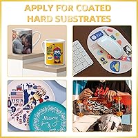 Vista 5 de A-SUB Rollo de papel de sublimación 120gsm 13 pulgadas x 110 pies de secado rápido compatible con impresora de inyección de tinta