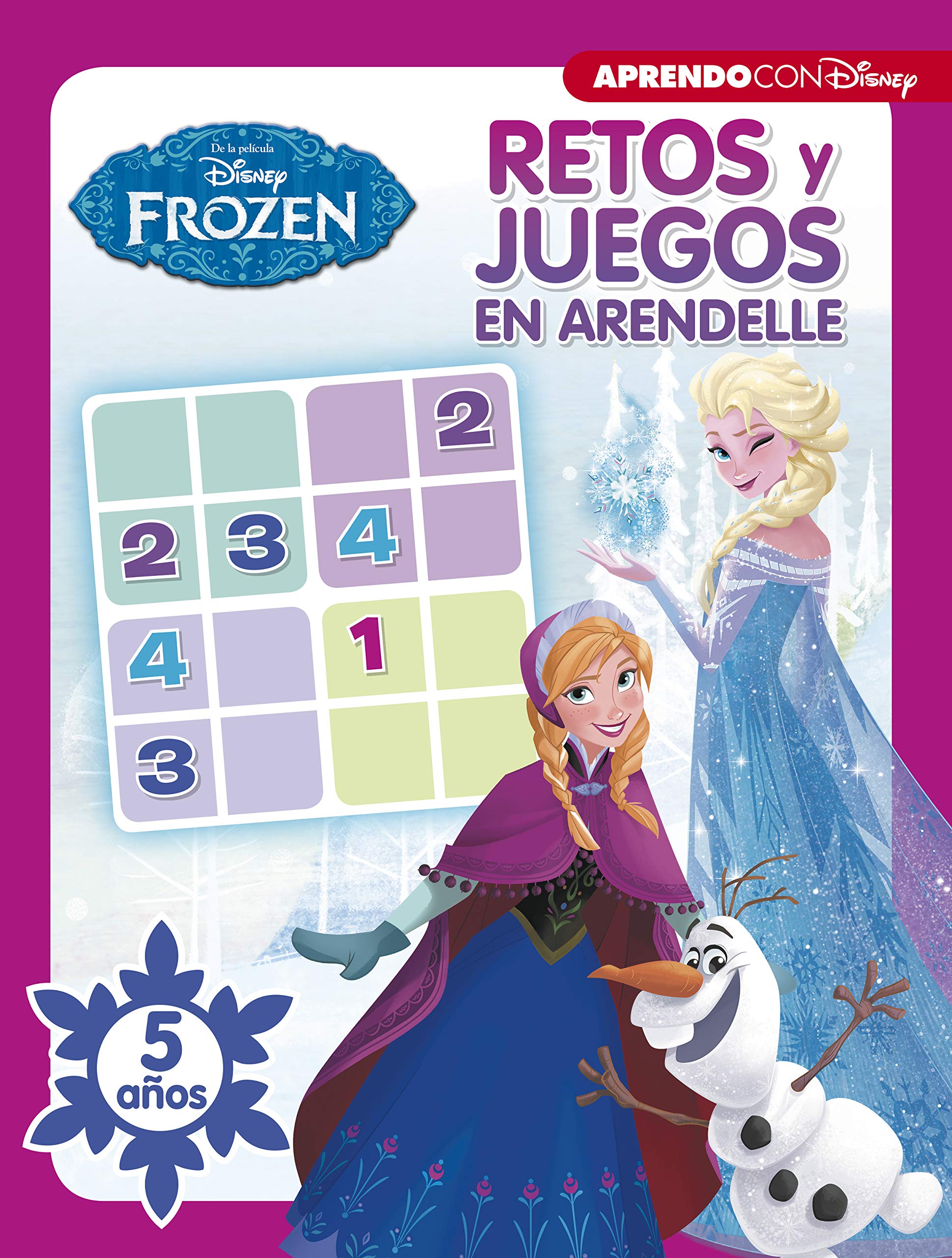 Frozen. Retos y juegos en Arendelle (5 años) (Disney. Actividades) (Aprendo con Disney)