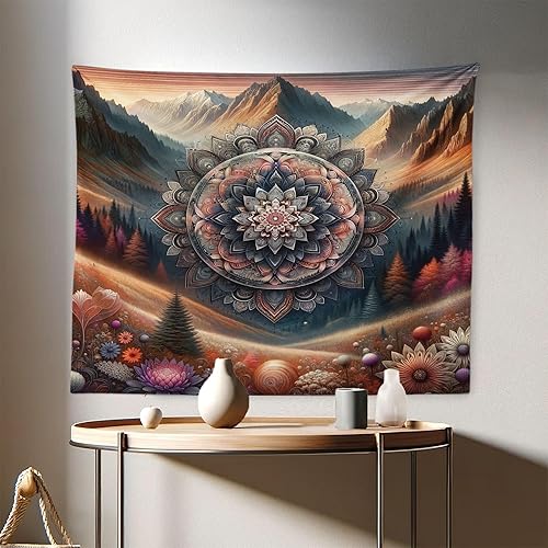 Miniatura 71 de Ambesonne Tapiz de naturaleza, silueta de oso salvaje en el bosque de la selva en la noche oscura, ilustración para colgar en la pared para Verde