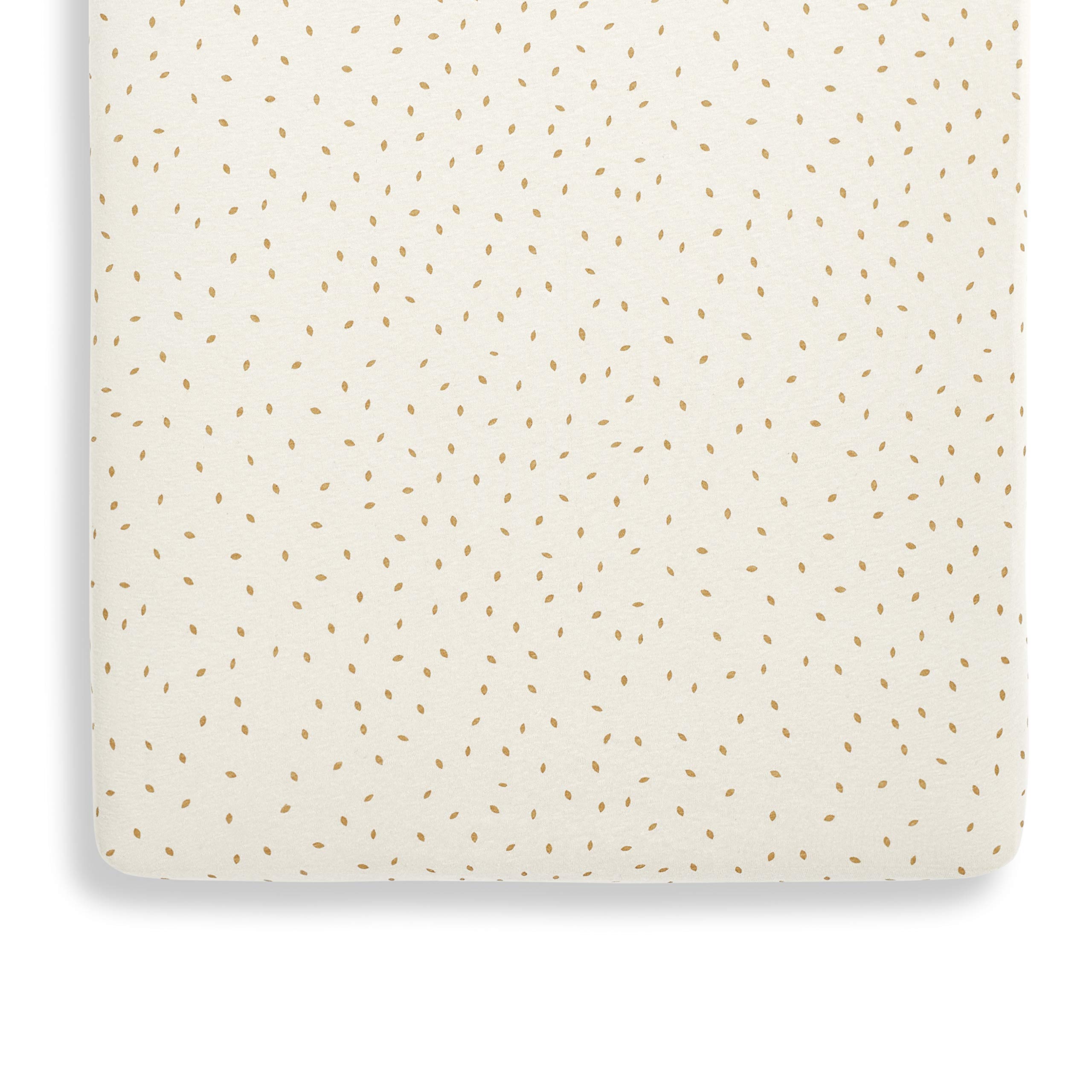 The Little Green Sheep Organic Crib Fitted Sheet, Lightweight & Breathable, Linen Rice