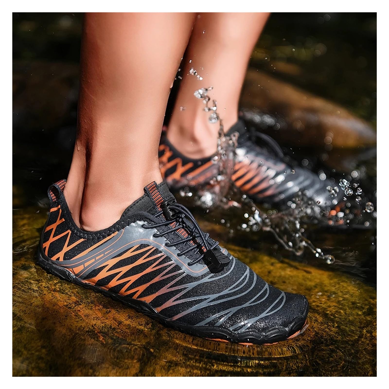Zapatos De Agua Zapatos de agua antideslizantes, ligeros, zapatos acuáticos transpirables e informales, zapatos de natación Unisex de secado rápido for hombres y mujeres Zapatos Agua Hombre