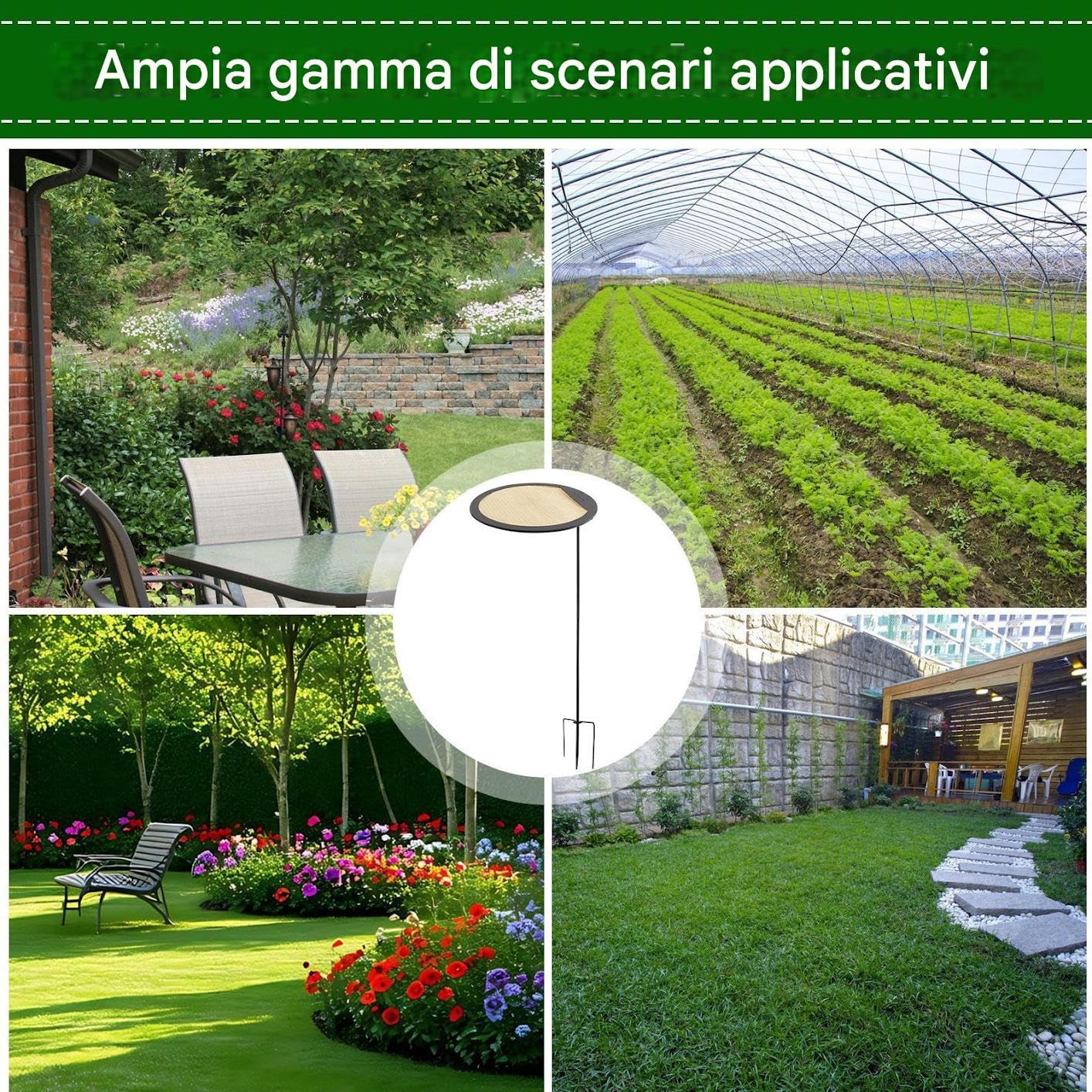 Ombrello da Sole per Piante - Ombrello Parasole Bloccante la Luce Solare,Copertura Regolabile 3 Pezzi Portatile Termica per Orto Balcone Fiori Cortile Decorazione