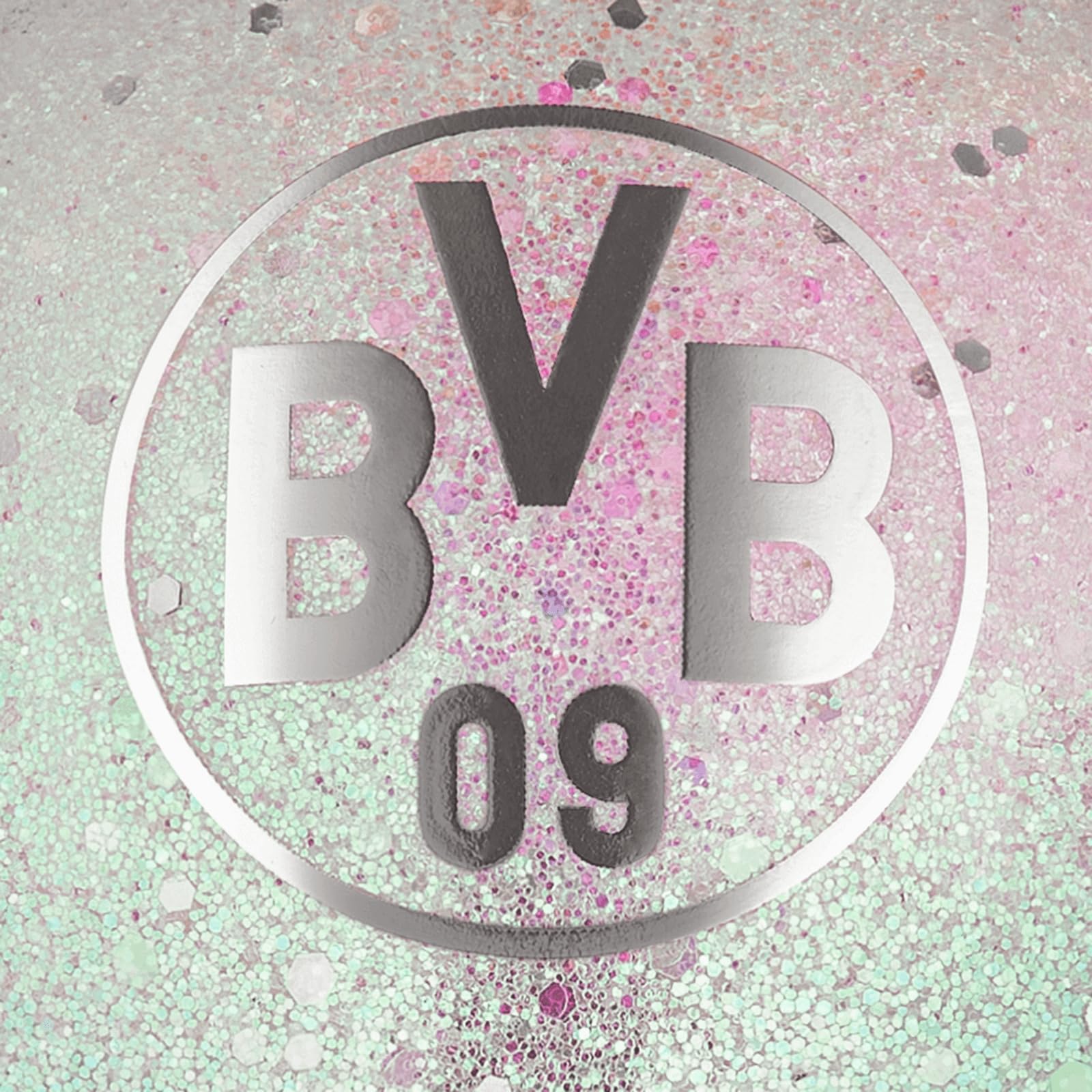 Borussia Dortmund Unisex – dla dorosłych BVB Skyline kula choinkowa, srebrna, rozmiar uniwersalny