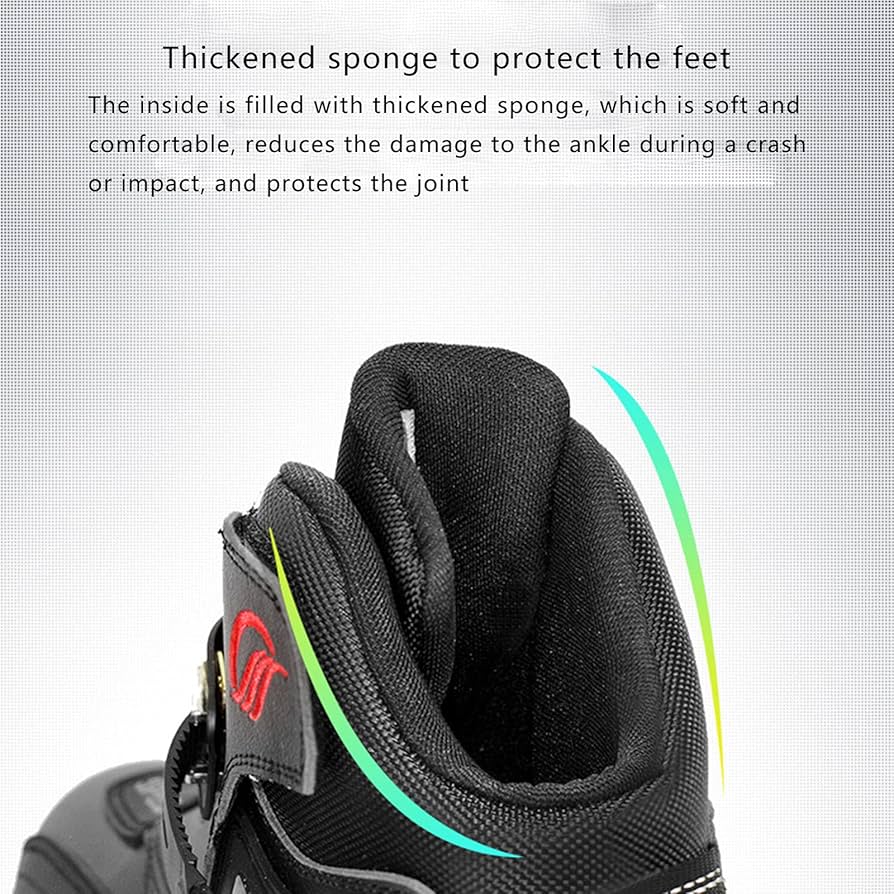 Amazon.co.jp: メンズショートバイクブーツ、レザーバイクブーツ