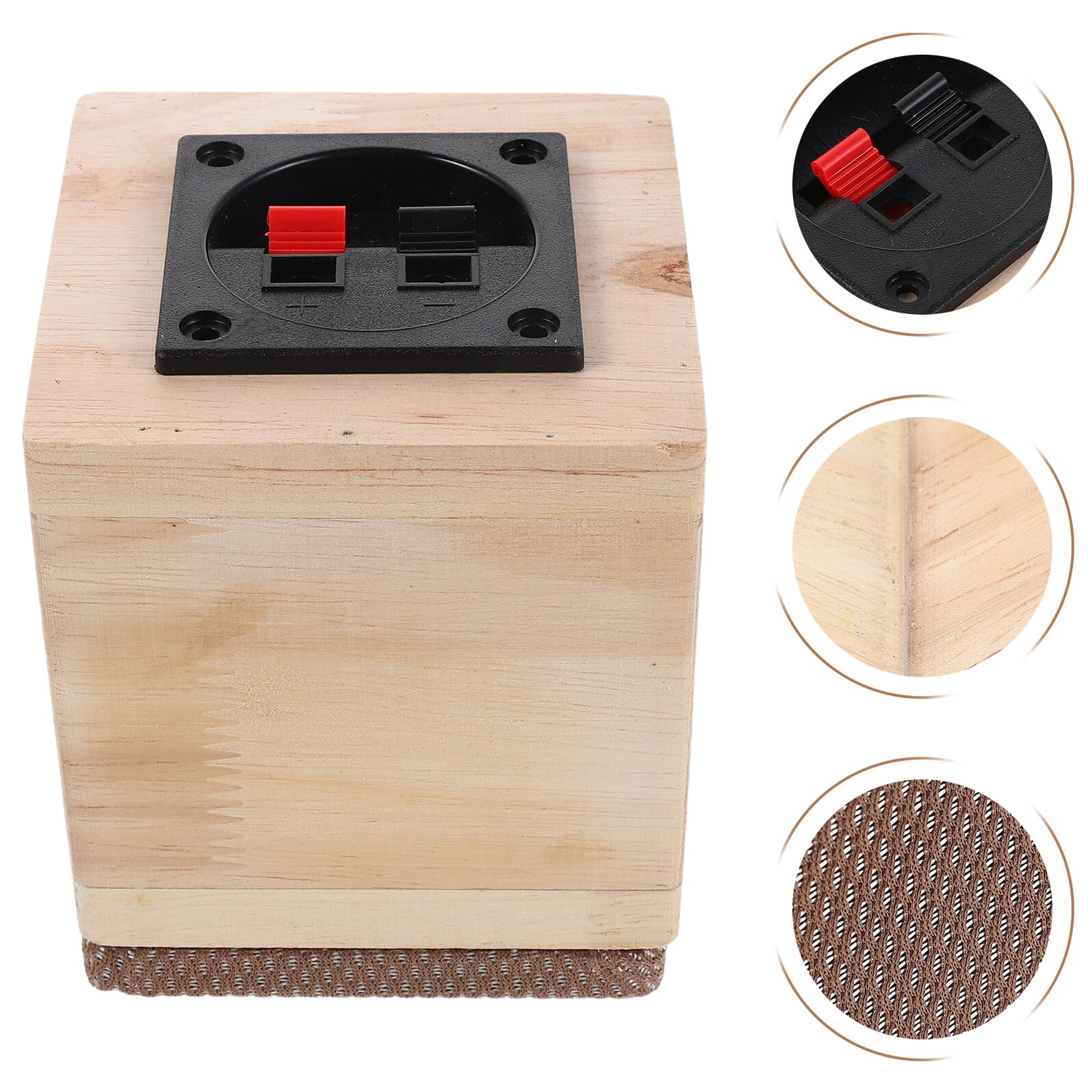 Garneck Cassa Altoparlante Per Auto E Camion Contenitore Vuoto in Legno Naturale Per Subwoofer Audio Veicolare Compatibile Per Installazioni Audio E Aggiornamenti