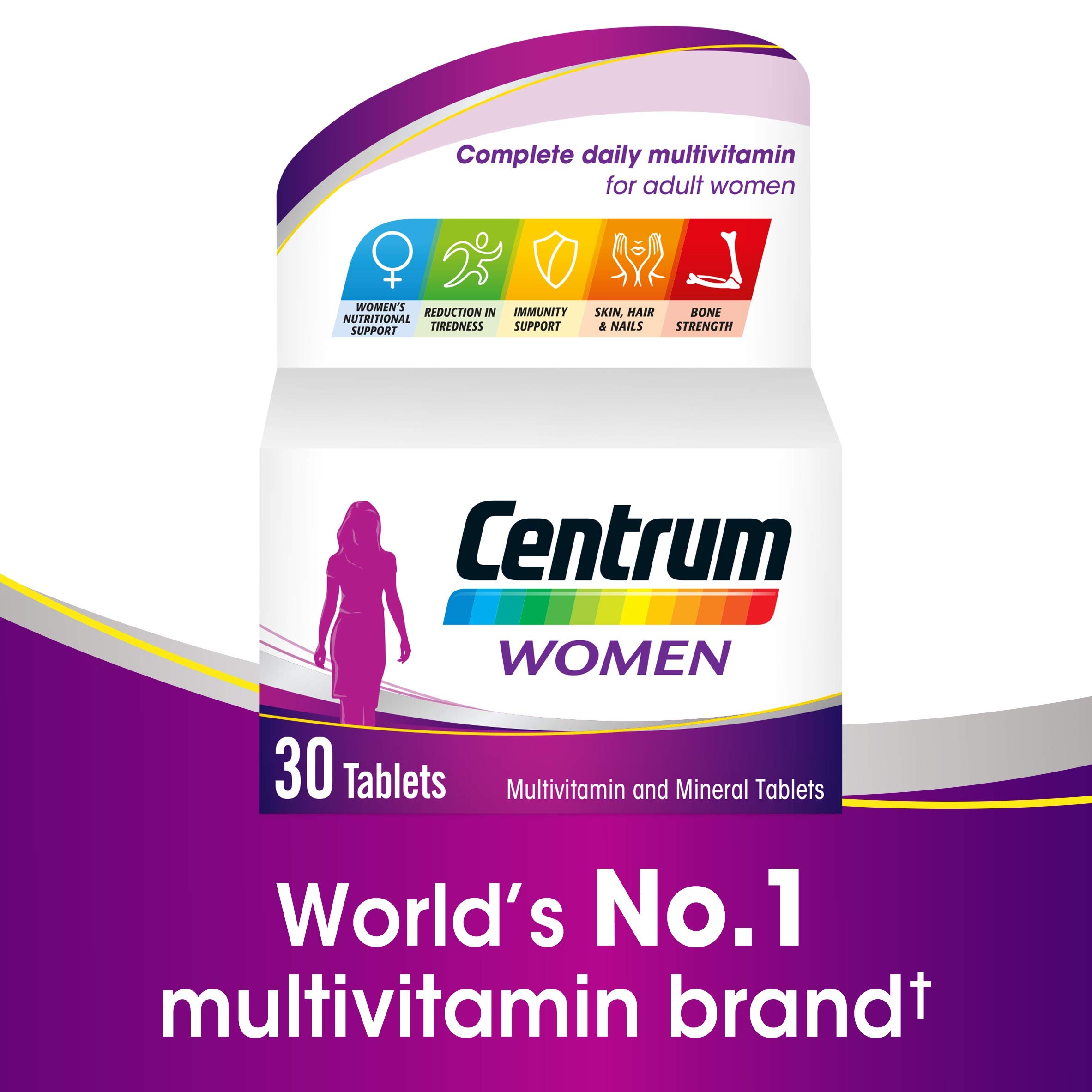 Centrum Women Multivitamin & Mineral Tablets, 24 essential nutrients